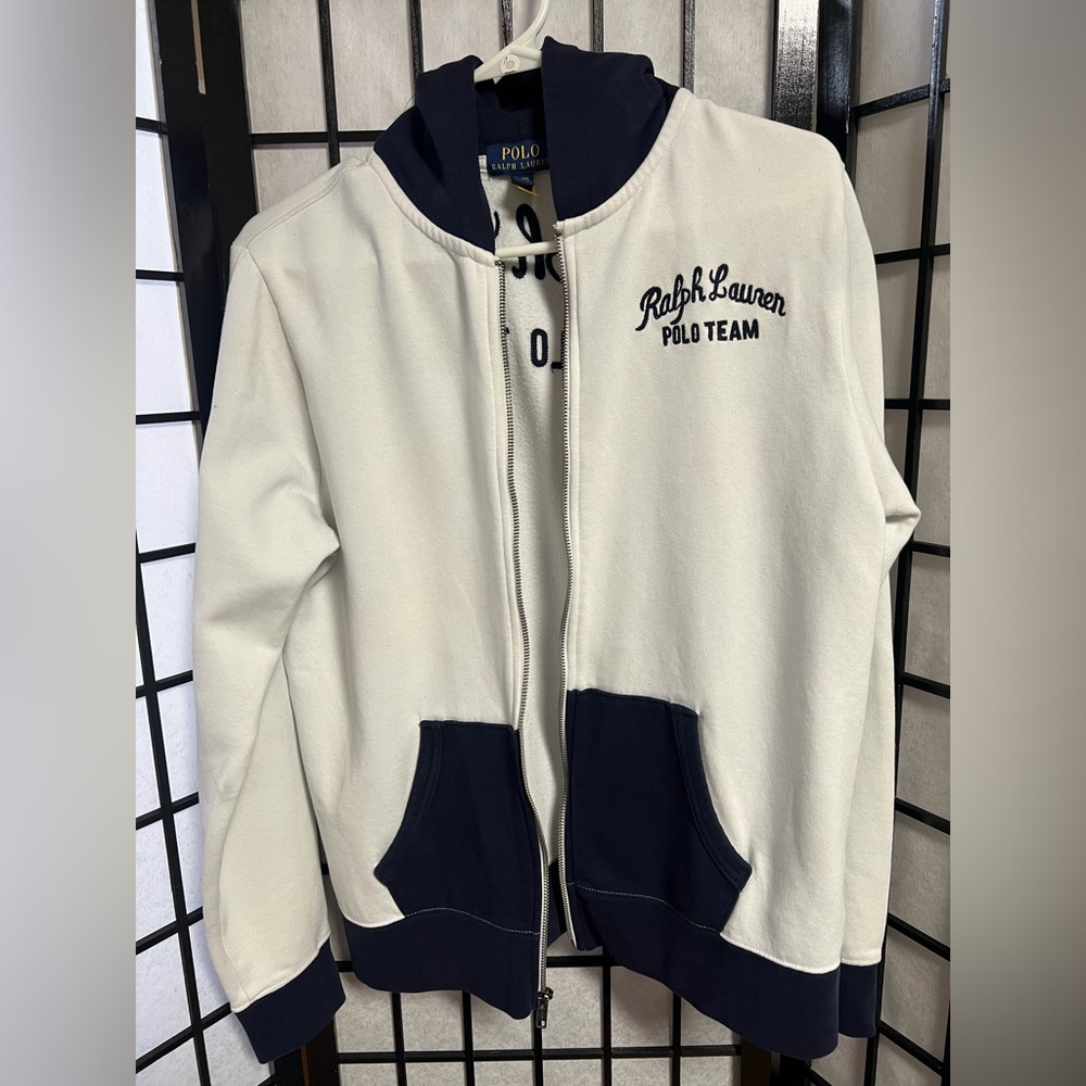 Polo by Ralph Lauren Navy and White Hoodie
